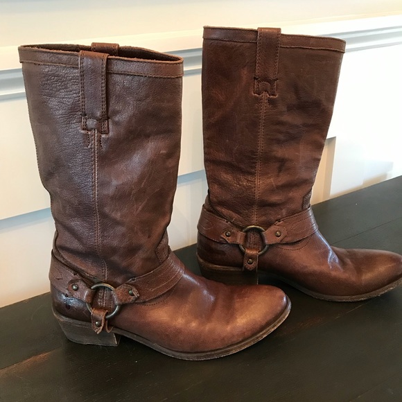 Frye Shoes Carson Harness Boots Poshmark